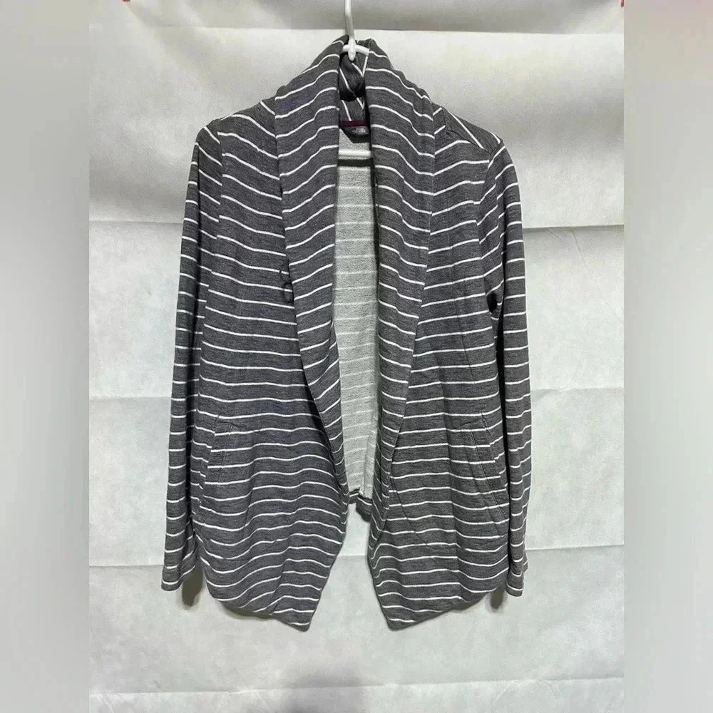 The North Face Fallsgrove Wrap Sweater Sz M Blue Cardigan Athleisure Gorpcore